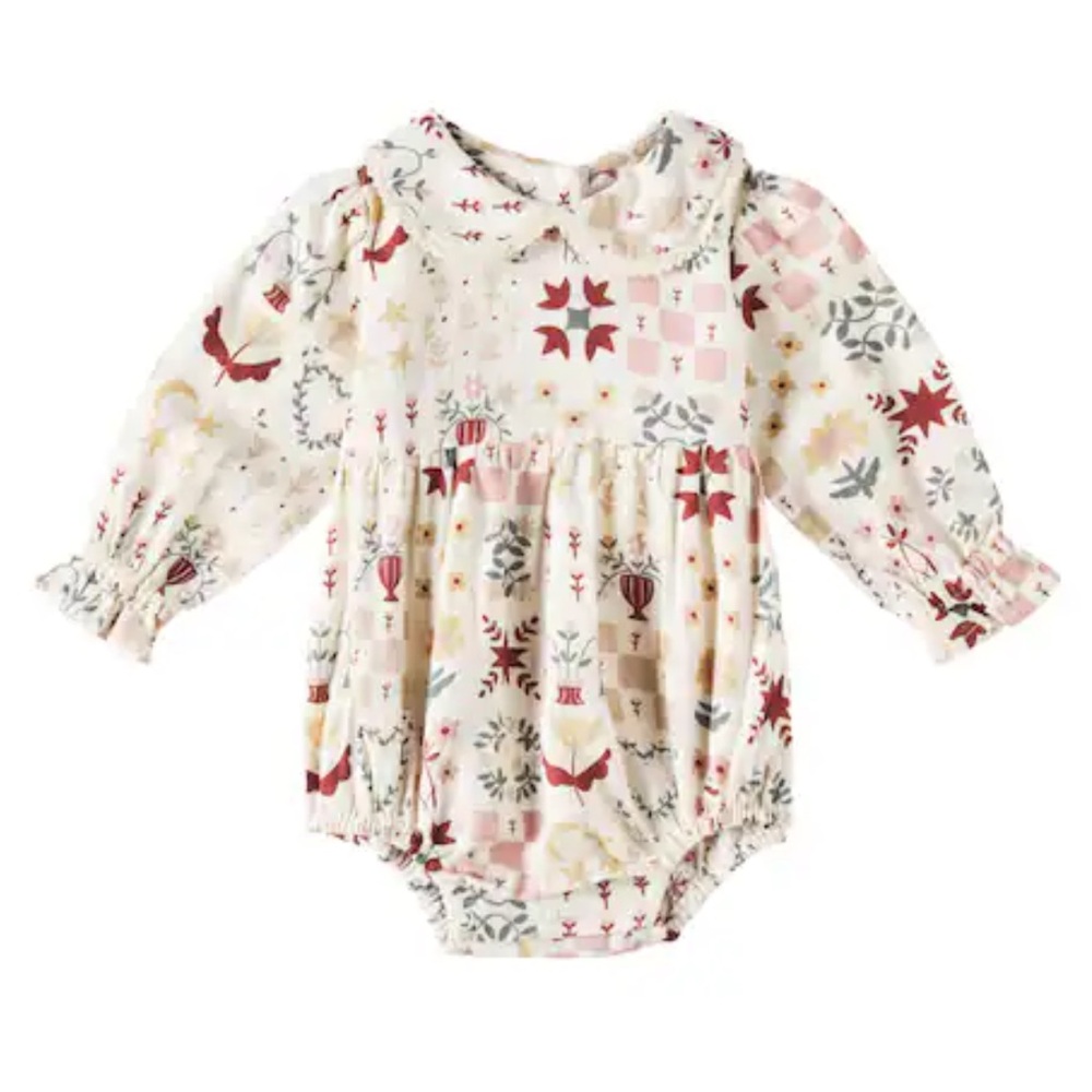 Rylee + Cru Cora Romper Size 0-3 Months NWT